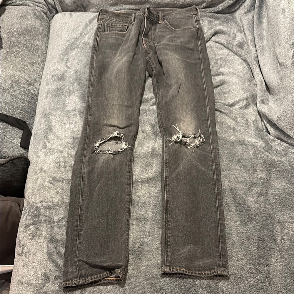 Levi's Distressed  dark grey Jeans